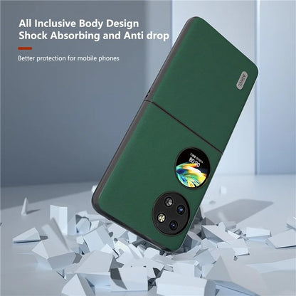 ABEEL For Huawei Pocket 2 Phone Case Genuine Cow Leather Soft Silky Feeling Cover