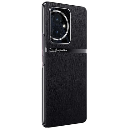 For Honor 100 5G Case PU Leather + Hard PC Protective Phone Cover