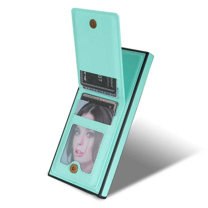 N.BEKUS For Samsung Galaxy S24 Ultra Case Leather+TPU  Vertical Flip Card Holder Cover