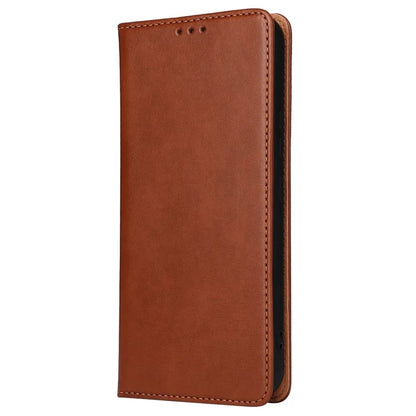 FIERRE SHANN For Samsung Galaxy S23 FE Magnetic Case PU Leather Shockproof Phone Protector