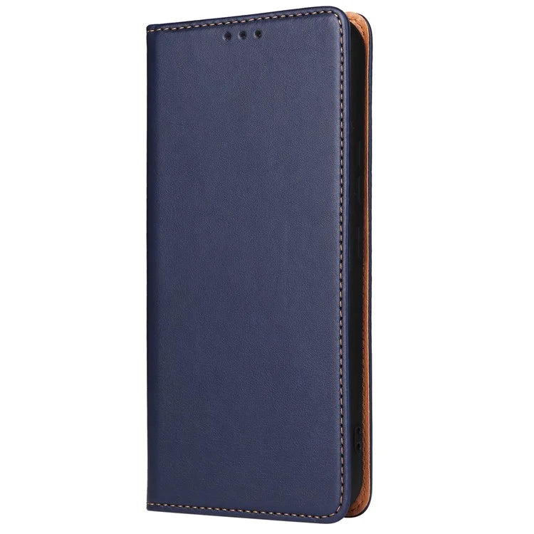 FIERRE SHANN For Samsung Galaxy S23 FE Magnetic Case PU Leather Shockproof Phone Protector