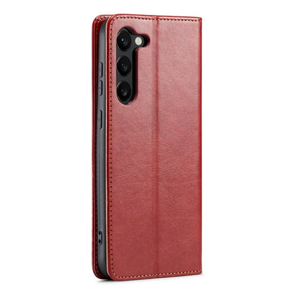 FIERRE SHANN For Samsung Galaxy S24 Case PU Leather Wallet Phone Guard Cover