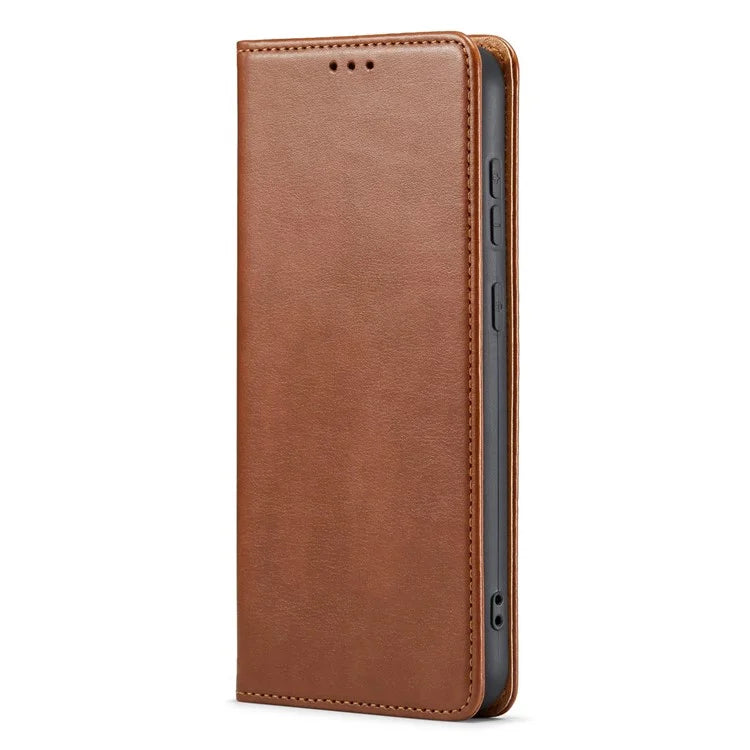 FIERRE SHANN For Samsung Galaxy S24 Case PU Leather Wallet Phone Guard Cover