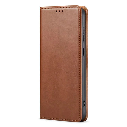 FIERRE SHANN For Samsung Galaxy S24 Case PU Leather Wallet Phone Guard Cover