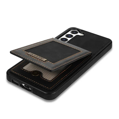 N.BEKUS For Samsung Galaxy S24+ RFID Blocking Design Cover Card Holder Kickstand Phone Case