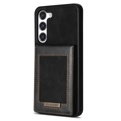 N.BEKUS For Samsung Galaxy S24+ RFID Blocking Design Cover Card Holder Kickstand Phone Case