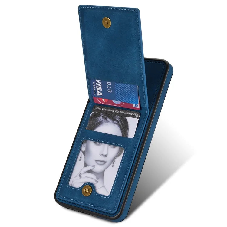 N.BEKUS For Samsung Galaxy S24+ RFID Blocking Design Cover Card Holder Kickstand Phone Case