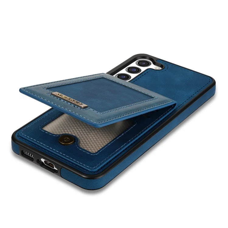 N.BEKUS For Samsung Galaxy S24+ RFID Blocking Design Cover Card Holder Kickstand Phone Case