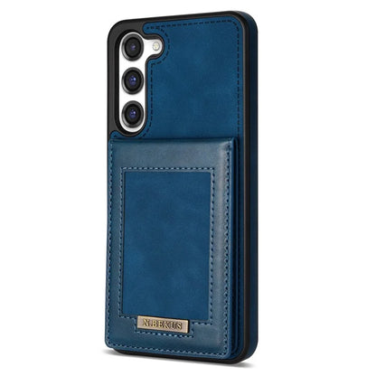 N.BEKUS For Samsung Galaxy S24+ RFID Blocking Design Cover Card Holder Kickstand Phone Case