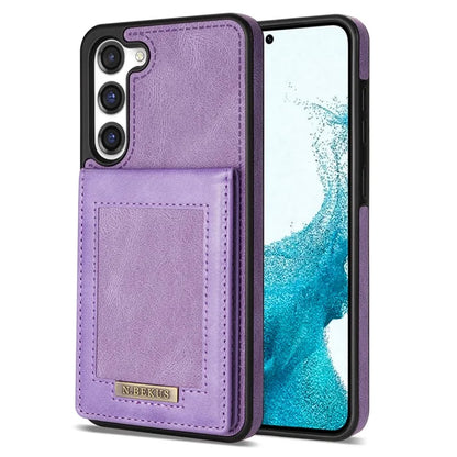 N.BEKUS For Samsung Galaxy S24+ RFID Blocking Design Cover Card Holder Kickstand Phone Case