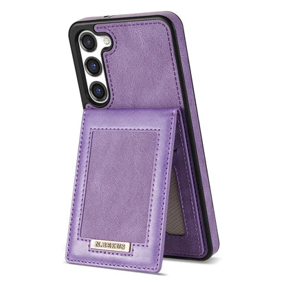 N.BEKUS For Samsung Galaxy S24+ RFID Blocking Design Cover Card Holder Kickstand Phone Case