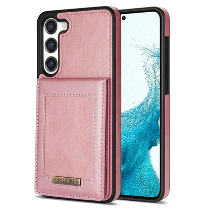 N.BEKUS For Samsung Galaxy S24+ RFID Blocking Design Cover Card Holder Kickstand Phone Case