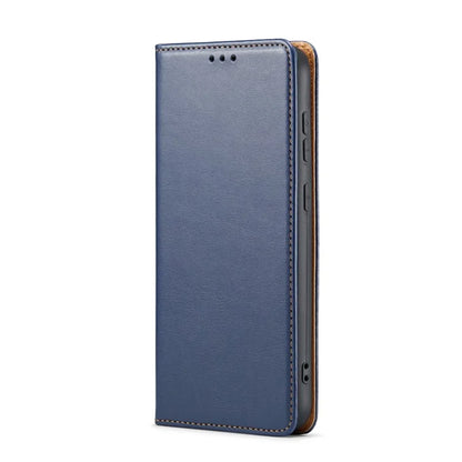 FIERRE SHANN For Samsung Galaxy S24+ Magnetic Case PU Leather+TPU Smart Phone Protector
