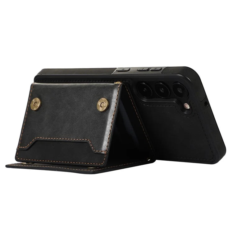 For Samsung Galaxy S24+ Case Wallet RFID Blocking Phone Kickstand Cover