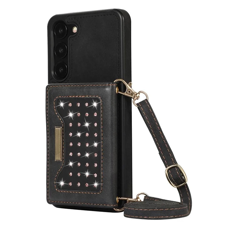 For Samsung Galaxy S24+ Case Wallet RFID Blocking Phone Kickstand Cover