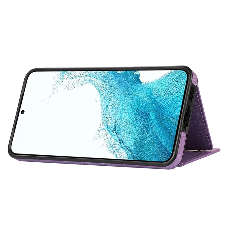 For Samsung Galaxy S24+ Case Wallet RFID Blocking Phone Kickstand Cover