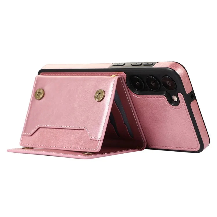 For Samsung Galaxy S24+ Case Wallet RFID Blocking Phone Kickstand Cover