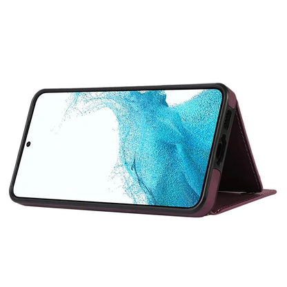 For Samsung Galaxy S24+ Case Wallet RFID Blocking Phone Kickstand Cover