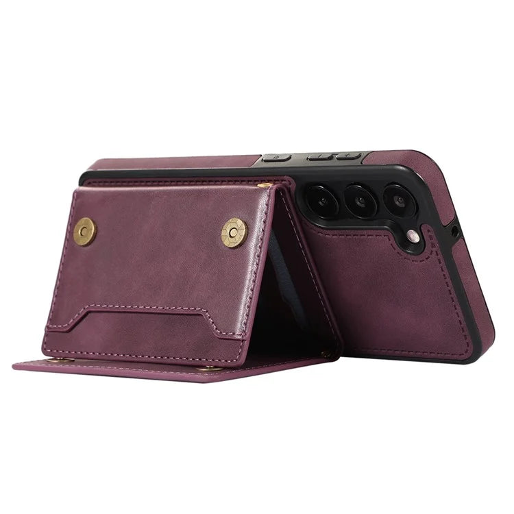 For Samsung Galaxy S24+ Case Wallet RFID Blocking Phone Kickstand Cover