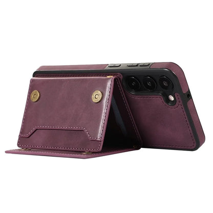 For Samsung Galaxy S24+ Case Wallet RFID Blocking Phone Kickstand Cover