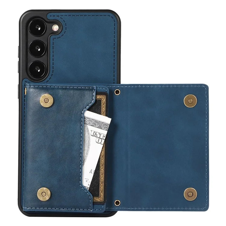 For Samsung Galaxy S24+ Case Wallet RFID Blocking Phone Kickstand Cover