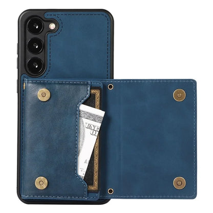 For Samsung Galaxy S24+ Case Wallet RFID Blocking Phone Kickstand Cover