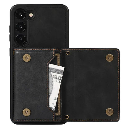 For Samsung Galaxy S24 Kickstand Case RFID Blocking Wallet Phone Cover