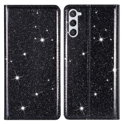 For Samsung Galaxy S24+ Case Card Holder Glittery Leather Stand Cover