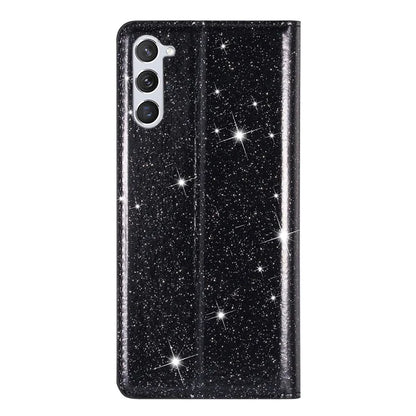 For Samsung Galaxy S24+ Case Card Holder Glittery Leather Stand Cover