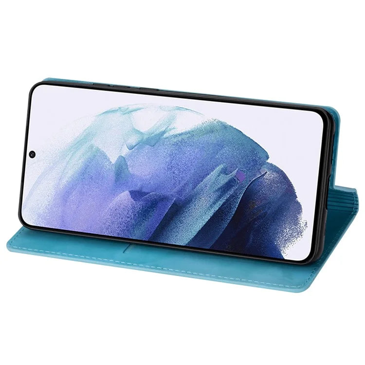For Samsung Galaxy S24+ Case Card Holder Glittery Leather Stand Cover