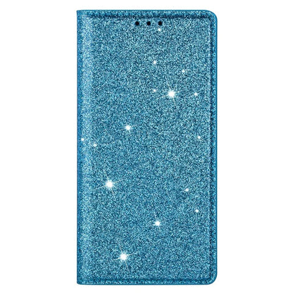 For Samsung Galaxy S24+ Case Card Holder Glittery Leather Stand Cover