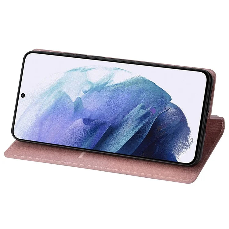 For Samsung Galaxy S24+ Case Card Holder Glittery Leather Stand Cover