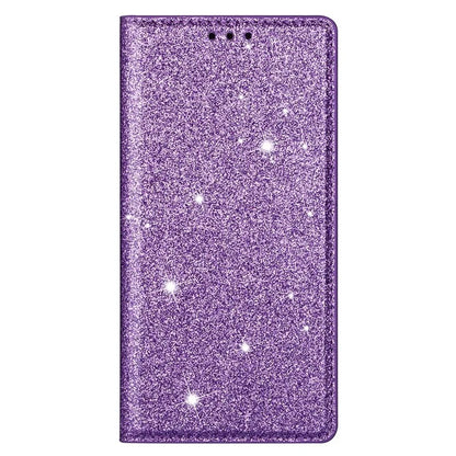 For Samsung Galaxy S24+ Case Card Holder Glittery Leather Stand Cover