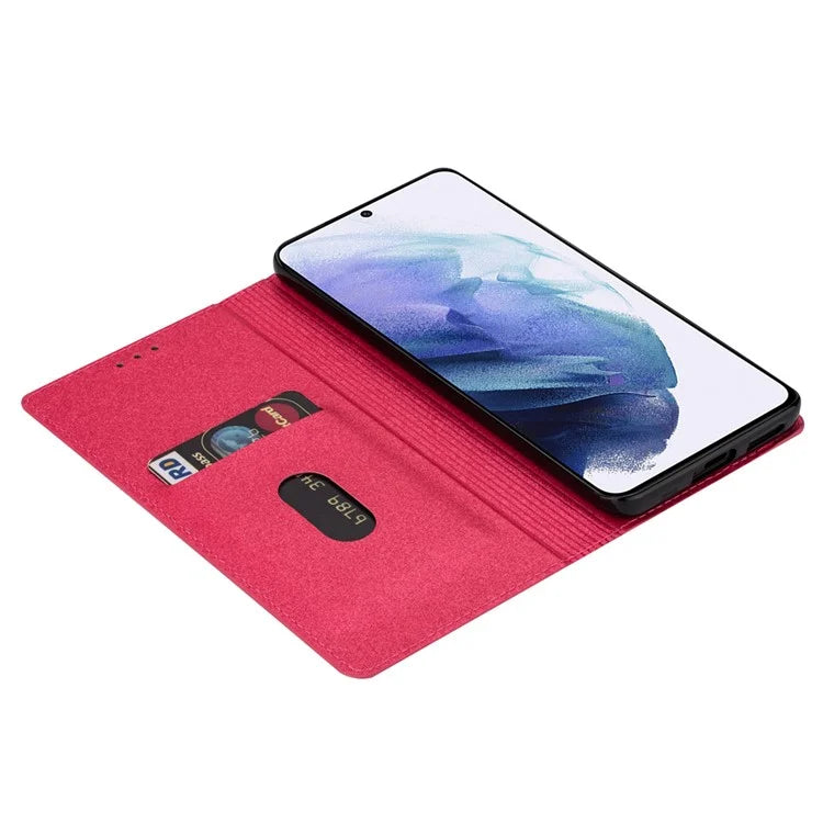 For Samsung Galaxy S24+ Case Card Holder Glittery Leather Stand Cover