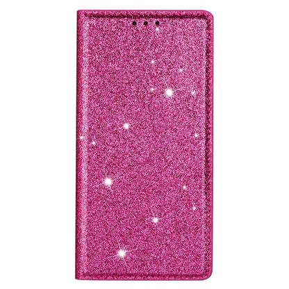 For Samsung Galaxy S24+ Case Card Holder Glittery Leather Stand Cover