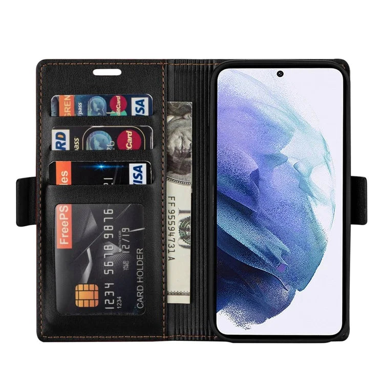 N.BEKUS For Samsung Galaxy S24+ Leather Case Solid Color Phone Cover