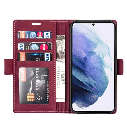 N.BEKUS For Samsung Galaxy S24+ Leather Case Solid Color Phone Cover