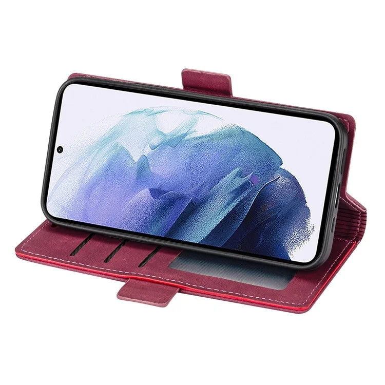 N.BEKUS For Samsung Galaxy S24+ Leather Case Solid Color Phone Cover