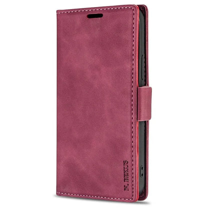 N.BEKUS For Samsung Galaxy S24+ Leather Case Solid Color Phone Cover