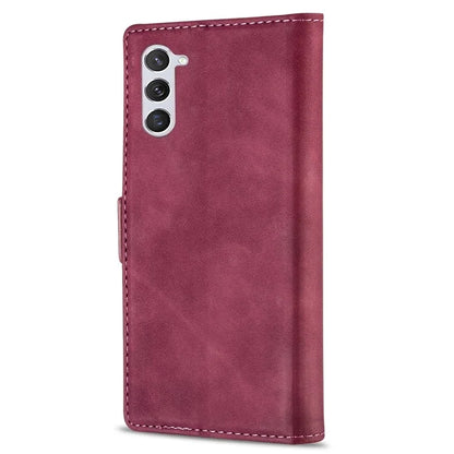 N.BEKUS For Samsung Galaxy S24+ Leather Case Solid Color Phone Cover