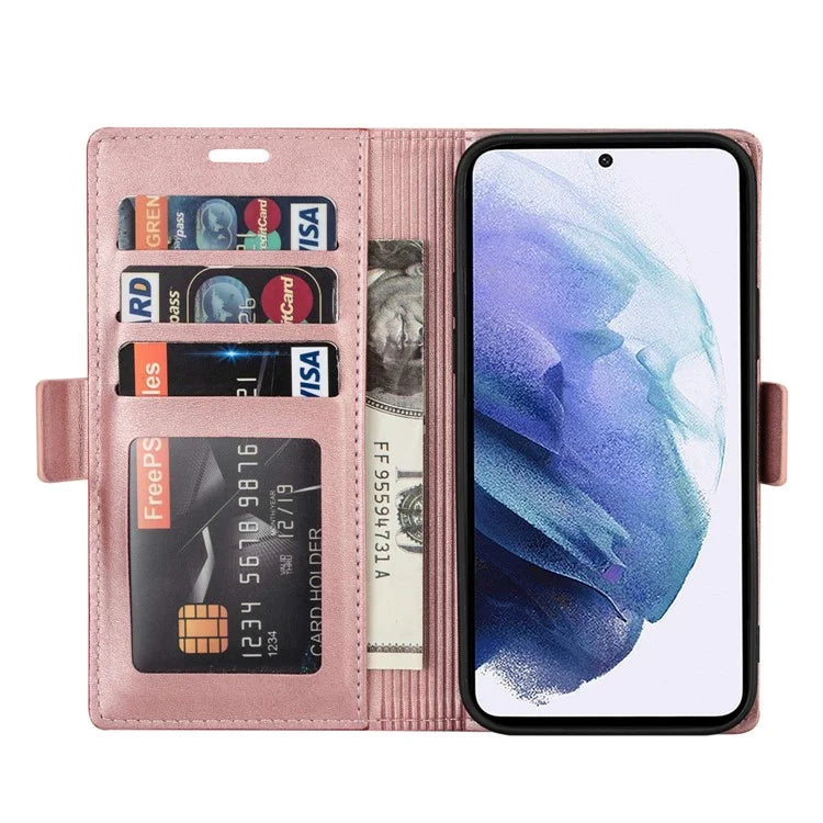 N.BEKUS For Samsung Galaxy S24+ Leather Case Solid Color Phone Cover