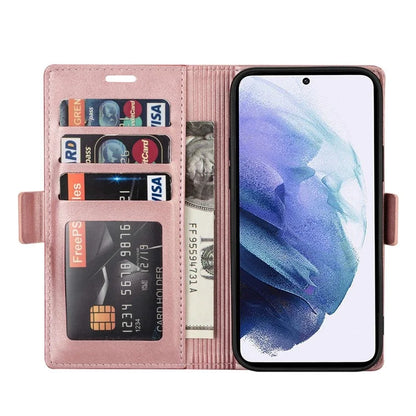 N.BEKUS For Samsung Galaxy S24+ Leather Case Solid Color Phone Cover