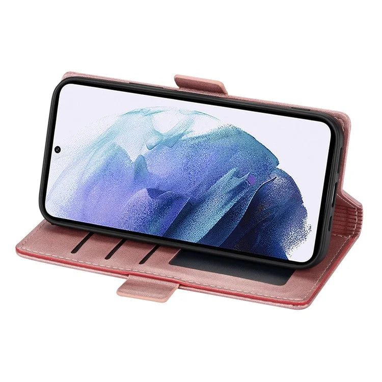 N.BEKUS For Samsung Galaxy S24+ Leather Case Solid Color Phone Cover