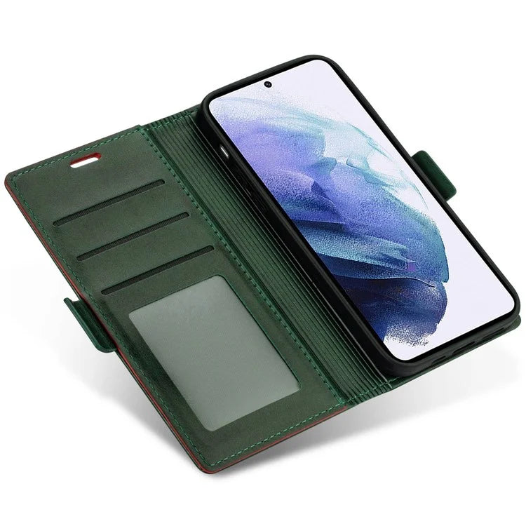 N.BEKUS For Samsung Galaxy S24+ Leather Case Solid Color Phone Cover