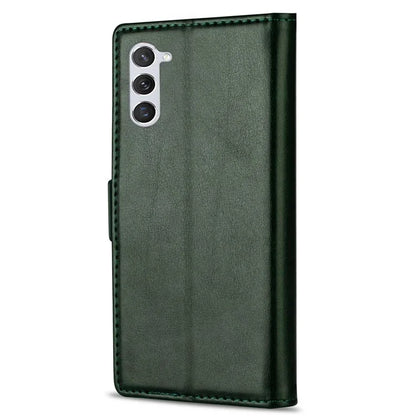 N.BEKUS For Samsung Galaxy S24+ Leather Case Solid Color Phone Cover