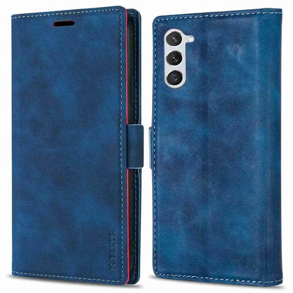 N.BEKUS For Samsung Galaxy S24+ Leather Case Solid Color Phone Cover