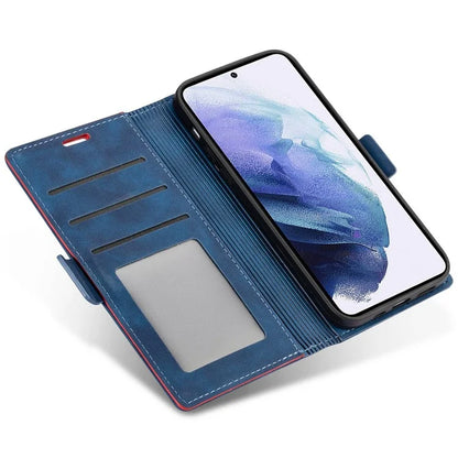 N.BEKUS For Samsung Galaxy S24+ Leather Case Solid Color Phone Cover