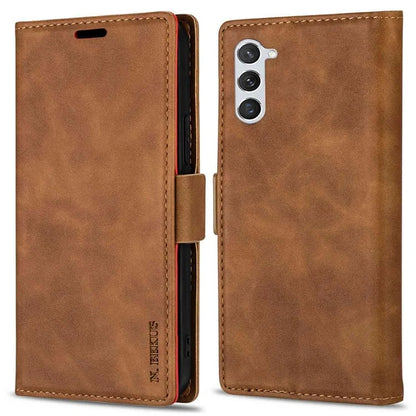 N.BEKUS For Samsung Galaxy S24+ Leather Case Solid Color Phone Cover