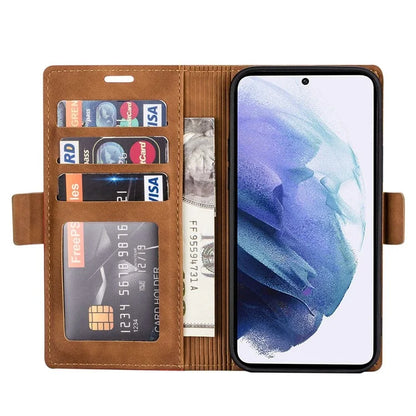N.BEKUS For Samsung Galaxy S24+ Leather Case Solid Color Phone Cover