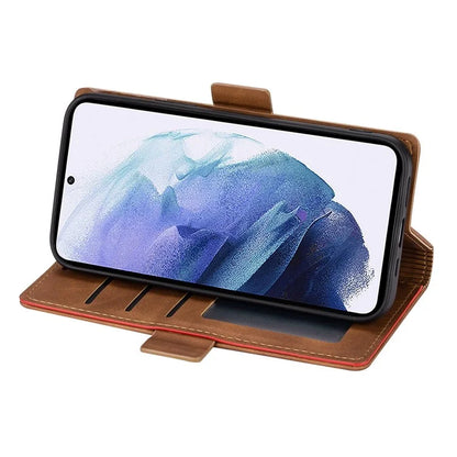 N.BEKUS For Samsung Galaxy S24+ Leather Case Solid Color Phone Cover